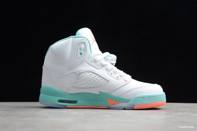 HYPE 440892-100 Light GS Air Jordan 5 Aqua 0701